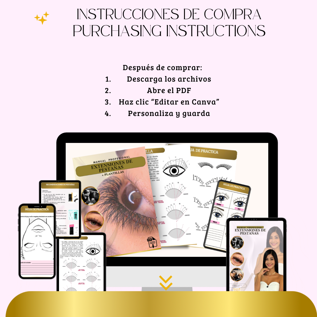 Manual ProfesionaL de Extensiones de Pestañas + Plantillas Exclusivas para Lashistas - Imagen 4